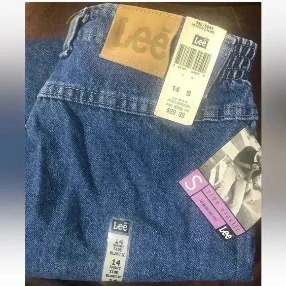 Vintage NWT Deadstock LEE Jeans 90s Super High Wasited Mom Jeans Size 14 - Picture 1 of 10